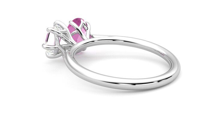 Taylor & Hart Turelle Hexagonal Engagement Ring 360 degree image 18
