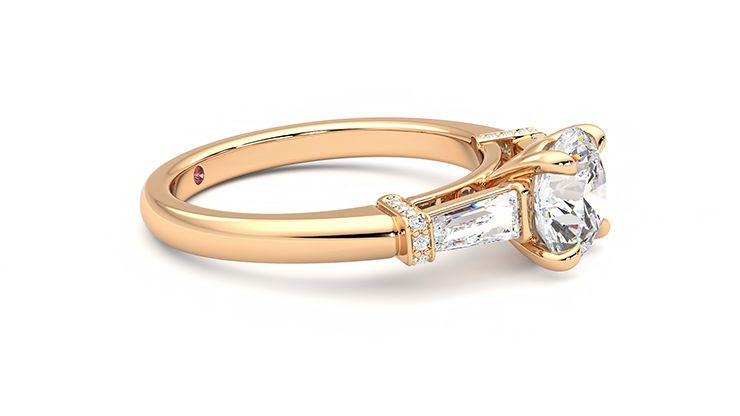 Taylor & Hart Utopia Round Engagement Ring 360 degree image 8