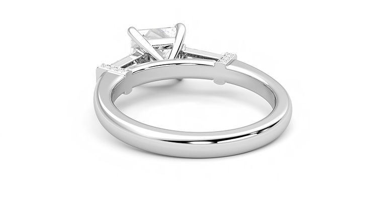 Taylor & Hart Utopia Princess Engagement Ring 360 degree image 16