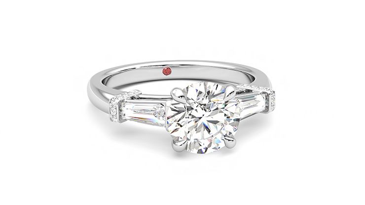 Taylor & Hart Utopia Round Engagement Ring 360 degree image 3