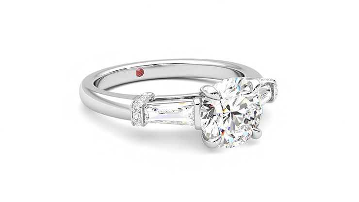 Taylor & Hart Utopia Round Engagement Ring 360 degree image 5
