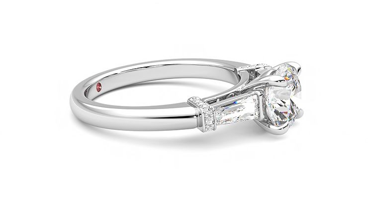 Taylor & Hart Utopia Round Engagement Ring 360 degree image 8