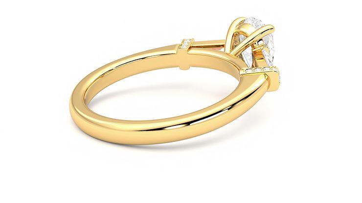 Taylor & Hart Utopia Pear Engagement Ring 360 degree image 12
