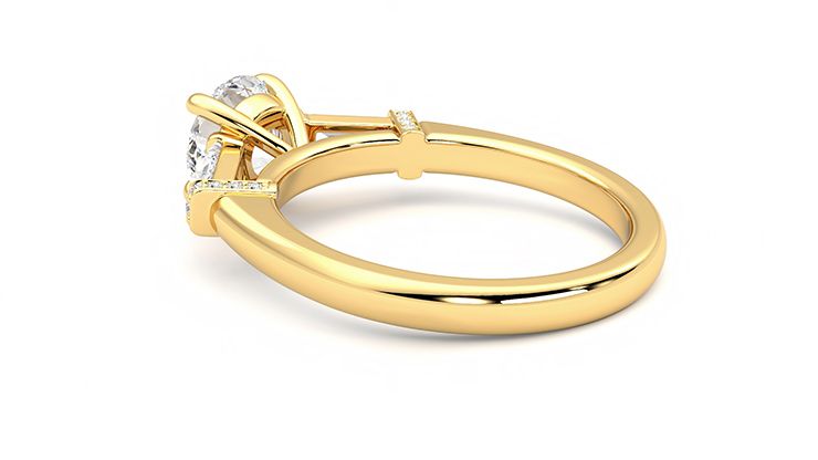 Taylor & Hart Utopia Round Engagement Ring 360 degree image 18