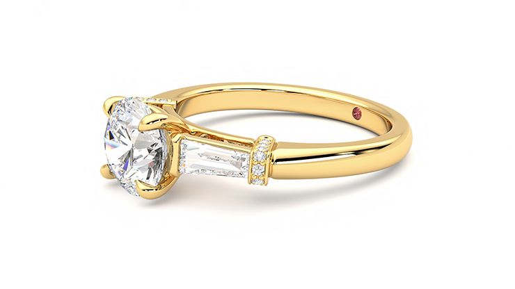 Taylor & Hart Utopia Round Engagement Ring 360 degree image 23