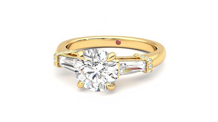 Taylor & Hart Utopia Round Engagement Ring 360 degree image 27