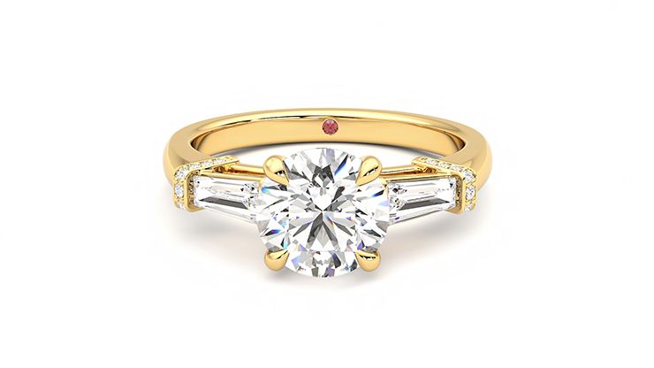 Taylor & Hart Utopia Round Engagement Ring 360 degree image 29
