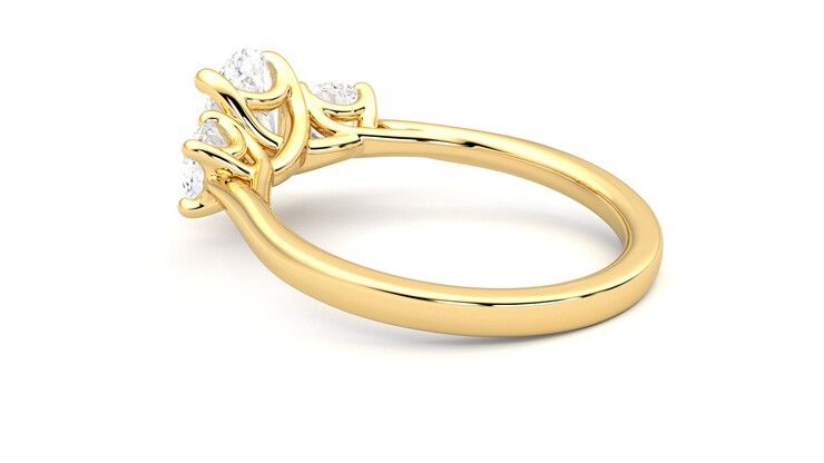 Taylor & Hart Venus Oval Engagement Ring 360 degree image 18