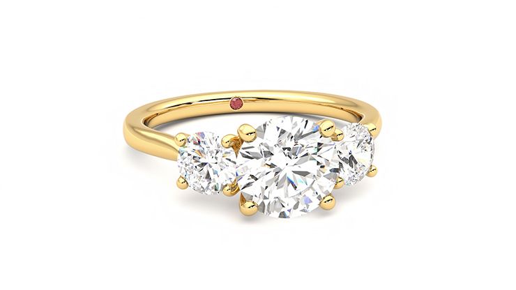 Taylor & Hart Venus Round Engagement Ring 360 degree image 3