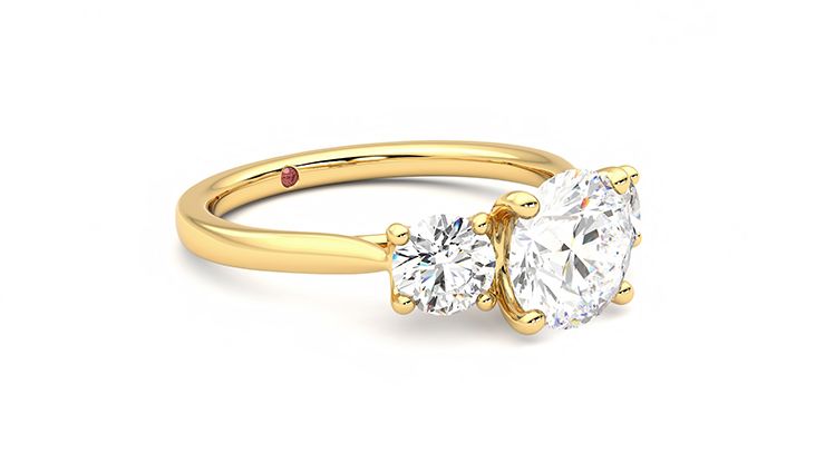 Taylor & Hart Venus Round Engagement Ring 360 degree image 6