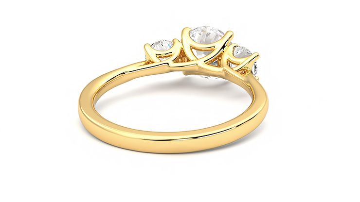 Taylor & Hart Venus Round Engagement Ring 360 degree image 14
