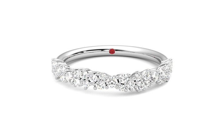 Taylor & Hart Alba Wedding Ring 360 degree image 0