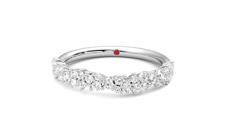 Taylor & Hart Alba Wedding Ring 360 degree image 28