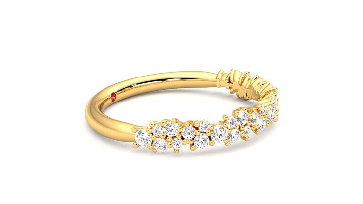 Taylor & Hart Alba Wedding Ring 360 degree image 8