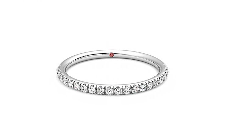 Taylor & Hart Bluebell Wedding Ring 360 degree image 1