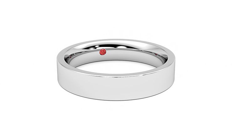 Taylor & Hart Buckeye Wedding Ring 360 degree image 4
