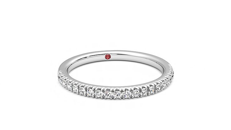 Taylor & Hart Camellia Wedding Ring 360 degree image 3
