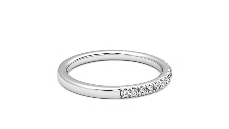 Taylor & Hart Camellia Wedding Ring 360 degree image 10