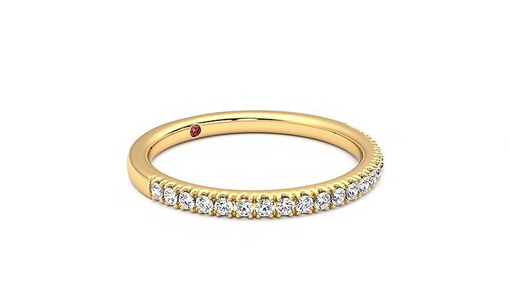 Taylor & Hart Camellia Wedding Ring 360 degree image 6