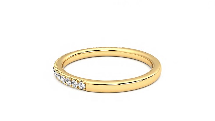 Taylor & Hart Camellia Wedding Ring 360 degree image 19