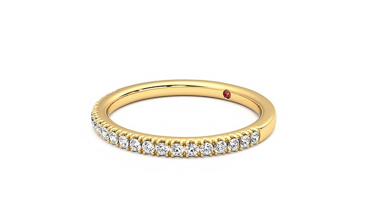 Taylor & Hart Camellia Wedding Ring 360 degree image 24
