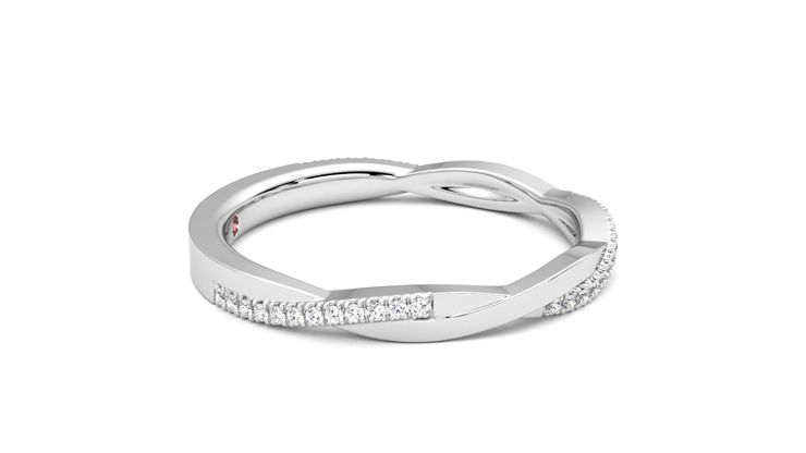 Taylor & Hart Chamomile Wedding Ring 360 degree image 9