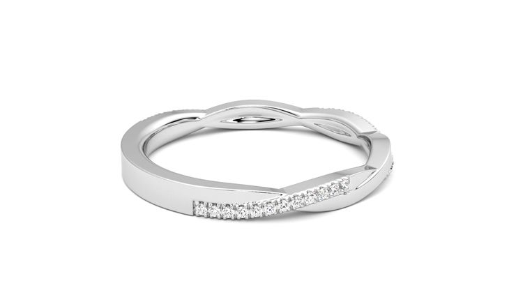 Taylor & Hart Chamomile Wedding Ring 360 degree image 11