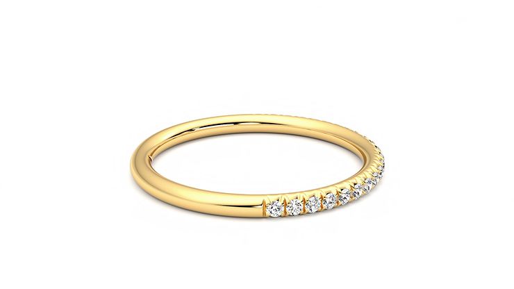Taylor & Hart Daisy Wedding Ring 360 degree image 10