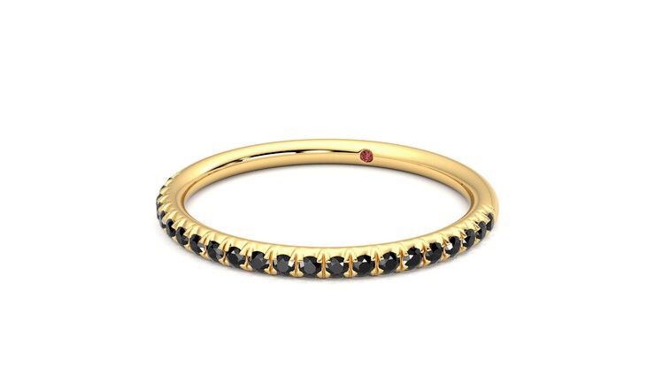 Taylor & Hart Daisy Wedding Ring 360 degree image 26