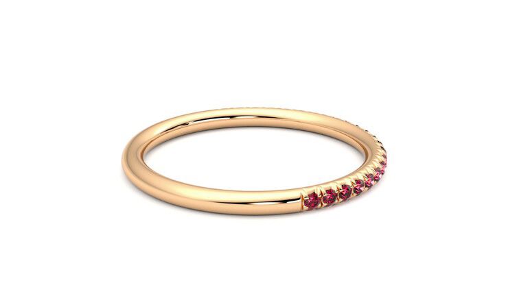 Taylor & Hart Daisy Wedding Ring 360 degree image 11