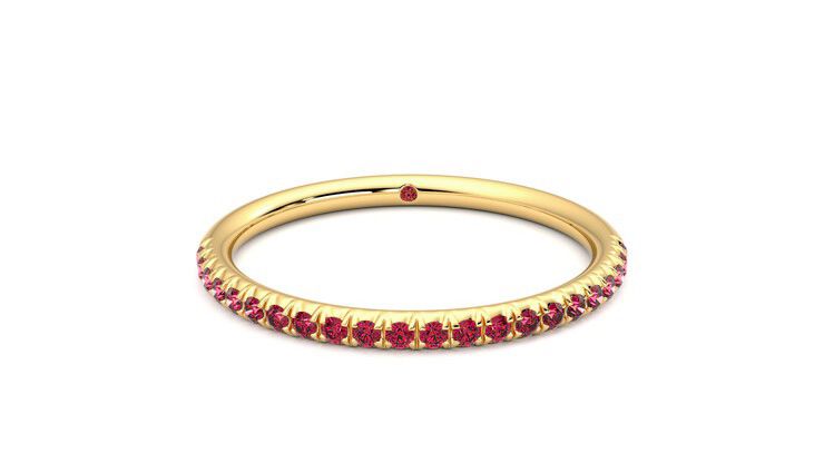 Taylor & Hart Daisy Wedding Ring 360 degree image 1