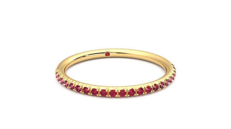 Taylor & Hart Daisy Wedding Ring 360 degree image 3