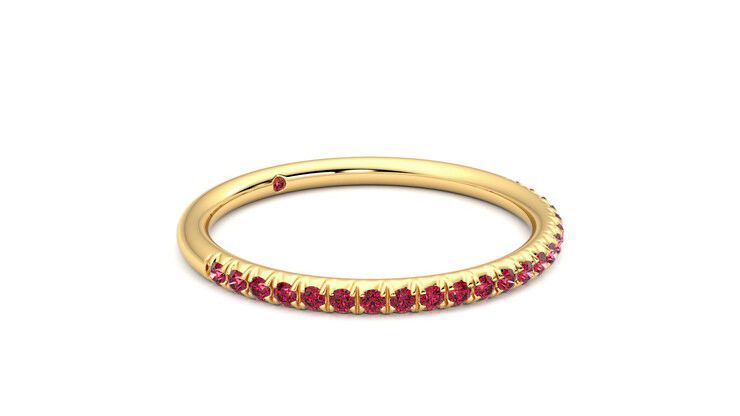 Taylor & Hart Daisy Wedding Ring 360 degree image 6