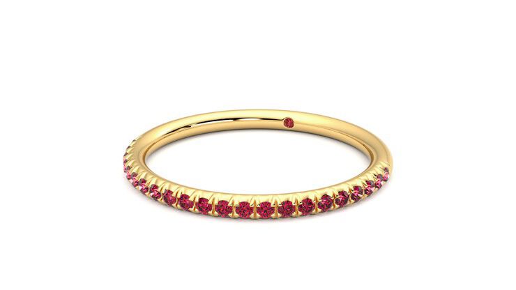 Taylor & Hart Daisy Wedding Ring 360 degree image 26