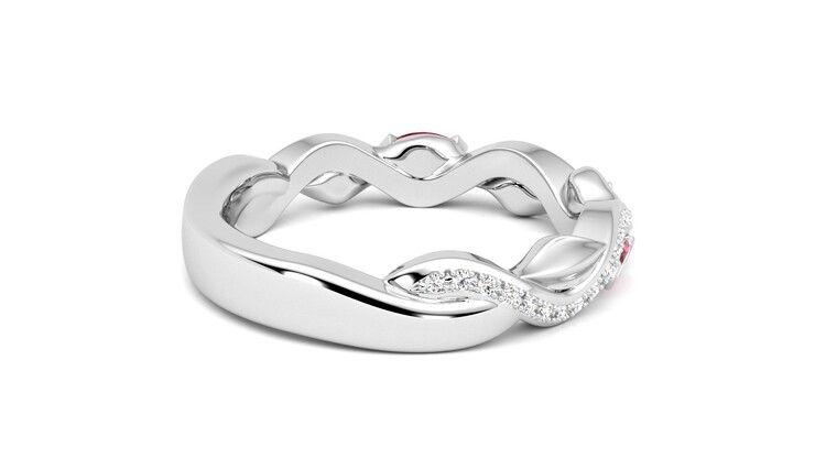 Taylor & Hart Lapelis Wedding Ring 360 degree image 12