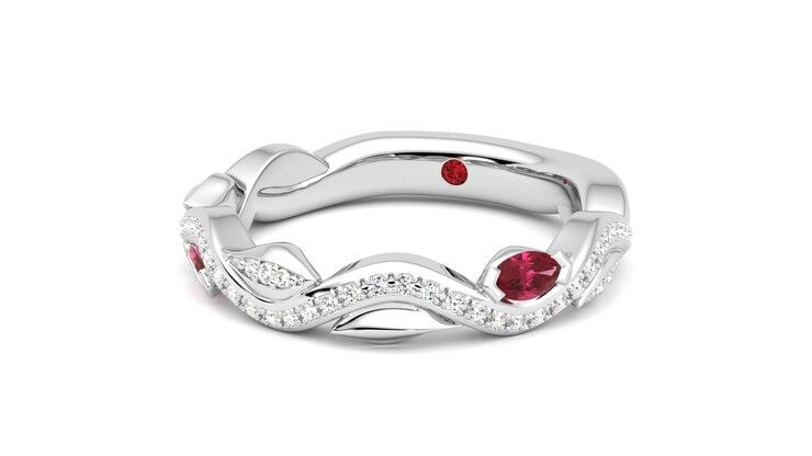 Taylor & Hart Lapelis Wedding Ring 360 degree image 26