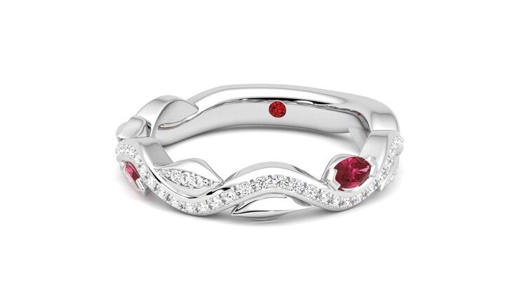 Taylor & Hart Lapelis Wedding Ring 360 degree image 27