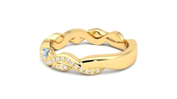 Taylor & Hart Lapelis Wedding Ring 360 degree image 19