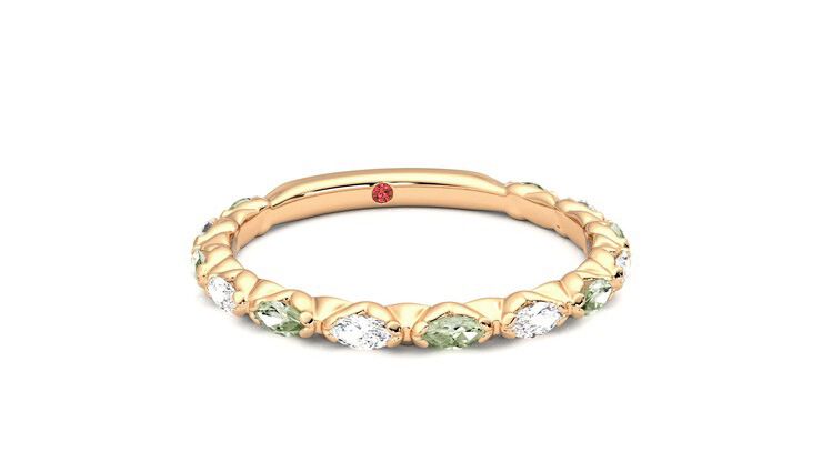 Taylor & Hart Laurel Wedding Ring 360 degree image 3