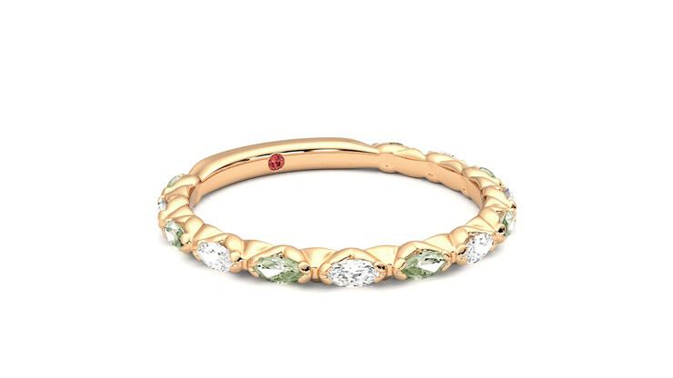 Taylor & Hart Laurel Wedding Ring 360 degree image 5