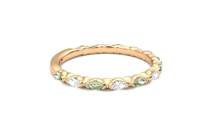 Taylor & Hart Laurel Wedding Ring 360 degree image 9