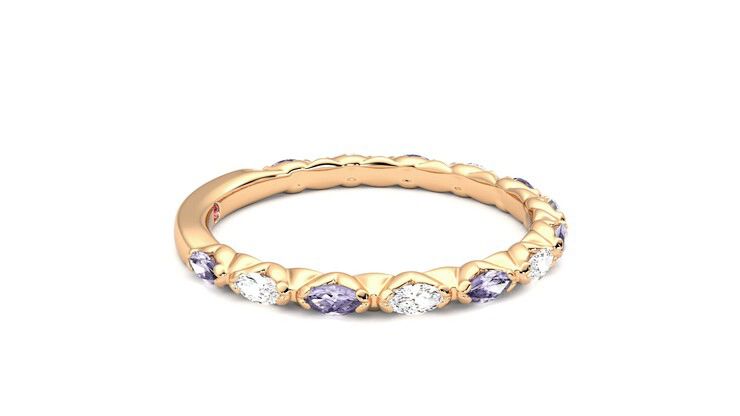 Taylor & Hart Laurel Wedding Ring 360 degree image 9