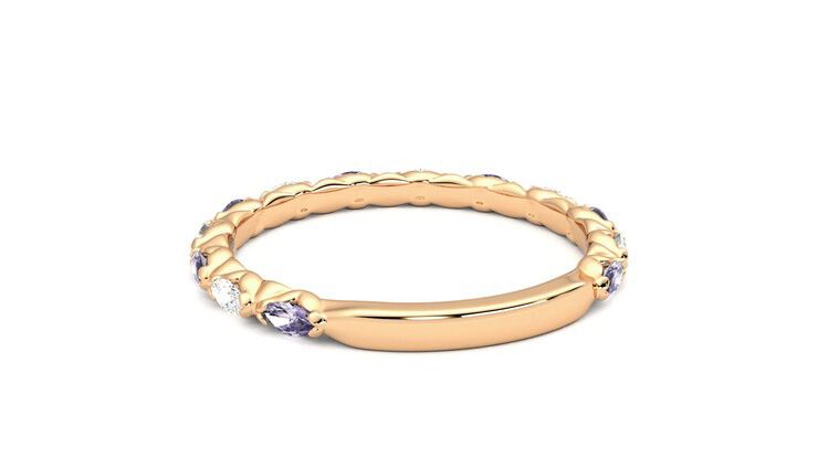 Taylor & Hart Laurel Wedding Ring 360 degree image 16