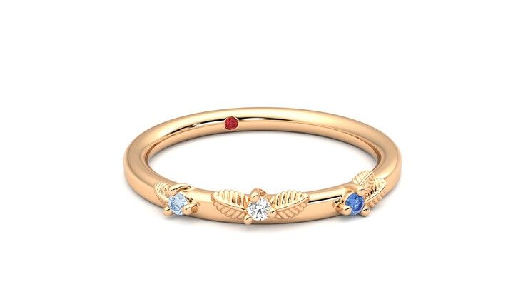 Taylor & Hart Lorierre Wedding Ring 360 degree image 4