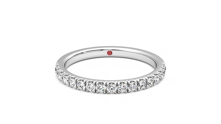 Taylor & Hart Poppy Wedding Ring 360 degree image 1