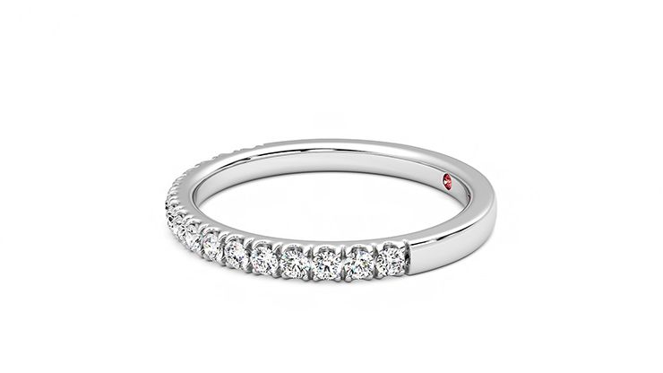 Taylor & Hart Poppy Wedding Ring 360 degree image 22
