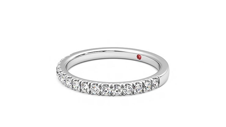 Taylor & Hart Poppy Wedding Ring 360 degree image 24
