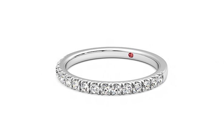 Taylor & Hart Poppy Wedding Ring 360 degree image 25