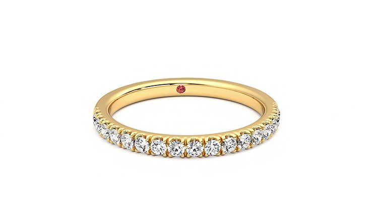 Taylor & Hart Poppy Wedding Ring 360 degree image 2