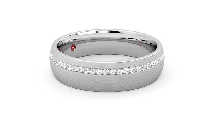 Taylor & Hart Spruce Wedding Ring 360 degree image 7